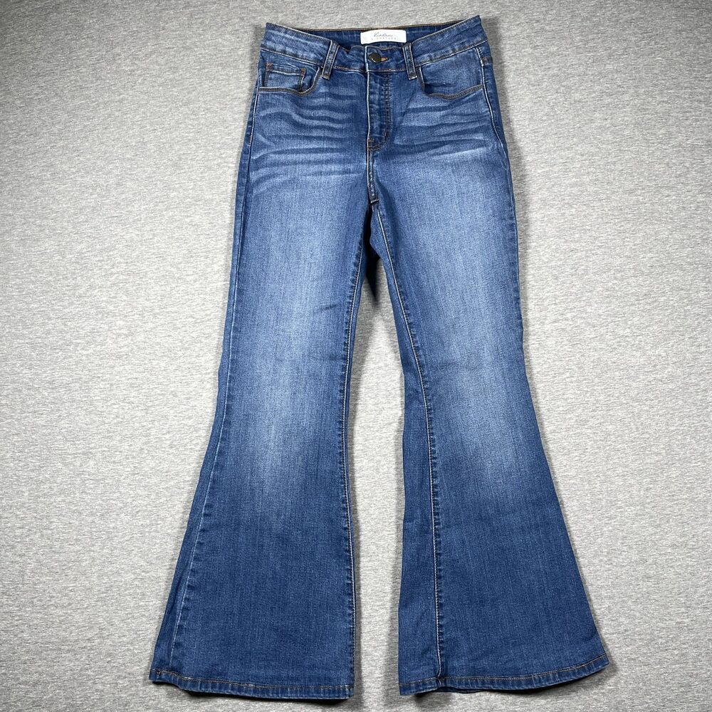 KanCan Signature Jeans Womens 26 Blue Flared Mid Rise Denim
